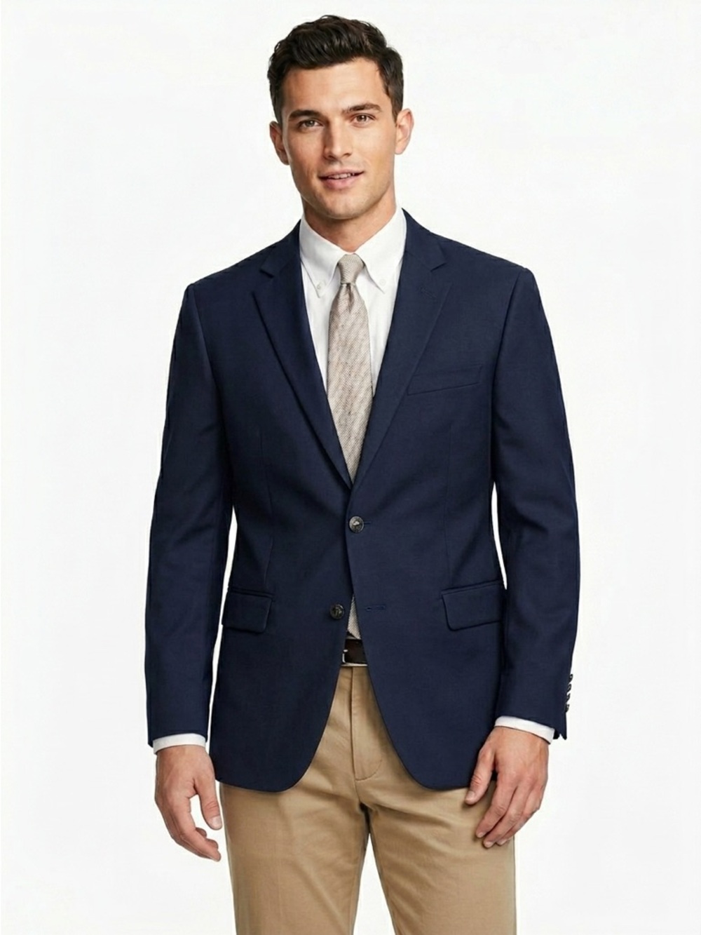 Brooks Brothers 1818 Fitzgerald Blazer Loro Piana Wool Navy 42R